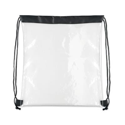 Sac à cordon transparent en EVA et PVC Samer Noir