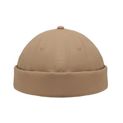 Casquette docker en coton brossé Vieran Kaki