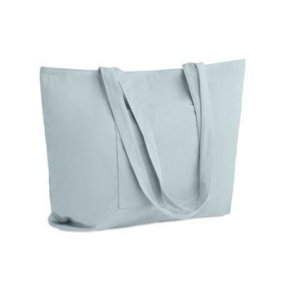 Sac shopping durable et élégant en Velours Zelvay Bleu