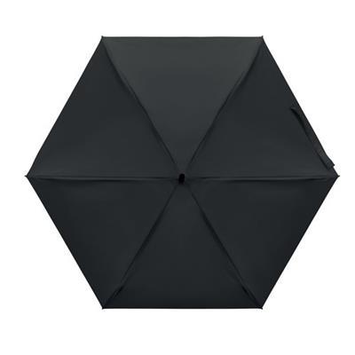 Parapluie tempête compact de 19 pouces Gracia Noir