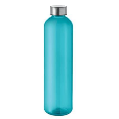 Bouteille d'eau légère en PET recyclé 1L Sazam Bleu acier