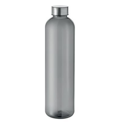 Bouteille d'eau légère en PET recyclé 1L Sazam Gris