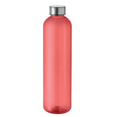 Bouteille d'eau légère en PET recyclé 1L Sazam Rouge