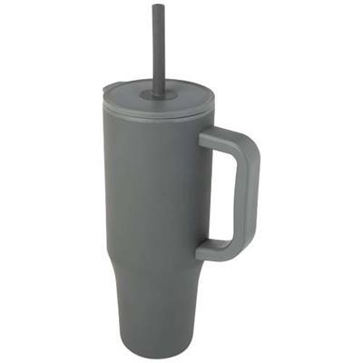 OBG.PUB - Gobelet Isotherme 900 ml avec Paille Bravio Gris Gobelet Isotherme 900 ml avec Paille Bravio Gris