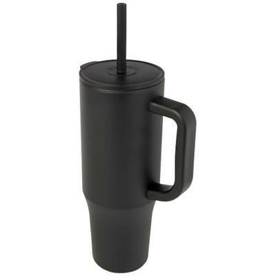 OBG.PUB - Gobelet Isotherme 900 ml avec Paille Bravio Noir Gobelet Isotherme 900 ml avec Paille Bravio Noir