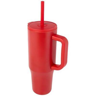 OBG.PUB - Gobelet Isotherme 900 ml avec Paille Bravio Rouge Gobelet Isotherme 900 ml avec Paille Bravio Rouge