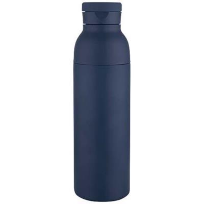 Bouteille Isotherme 650ml en inox recyclé Vekra Bleu marine
