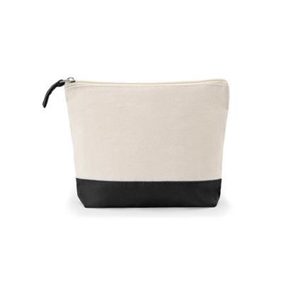 Trousse cosmétiques 100% Coton Bicolore Velmé Noir