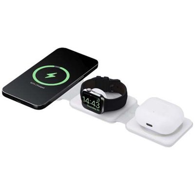 OBG.PUB - Chargeur sans Fil 3 en 1 en ABS recyclé Velnox Chargeur sans Fil 3 en 1 en ABS recyclé Velnox