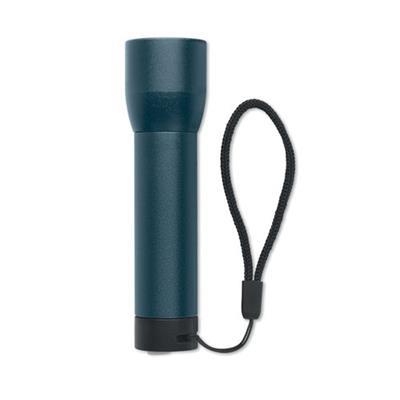 Lampe torche rechargeable en Aluminium Zelvox Bleu marine