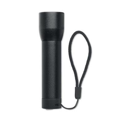 Lampe torche rechargeable en Aluminium Zelvox Noir