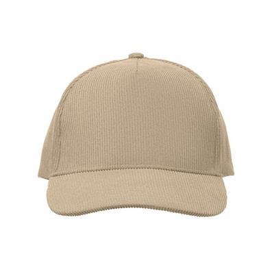 Casquette 5 Pans en velours robuste Velmox Beige