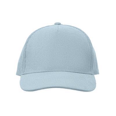 Casquette 5 Pans en velours robuste Velmox Bleu ciel