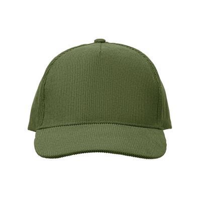 Casquette 5 Pans en velours robuste Velmox Vert militaire