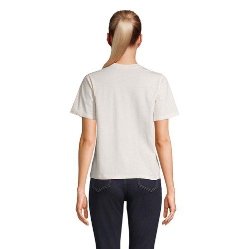 OBG.PUB - Tee-Shirt Femme Publicitaire en Coton Bio Velya Blanc écru Tee-Shirt Femme Publicitaire en Coton Bio Velya Blanc écru