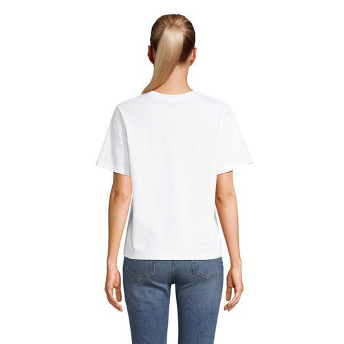 OBG.PUB - Tee-Shirt Femme Publicitaire en Coton Bio Velya Blanc Tee-Shirt Femme Publicitaire en Coton Bio Velya Blanc