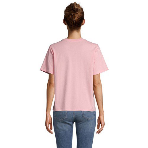OBG.PUB - Tee-Shirt Femme Publicitaire en Coton Bio Velya Rose bonbon Tee-Shirt Femme Publicitaire en Coton Bio Velya Rose bonbon