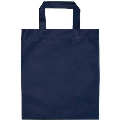 Sac shopping de petite taille en RPET Zelvio Bleu marine
