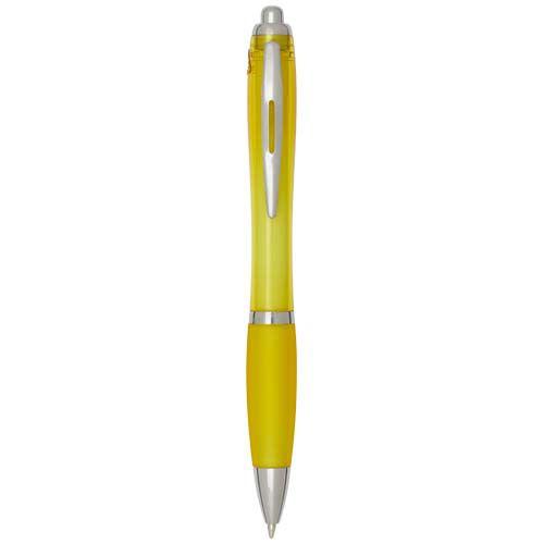 OBG.PUB - Stylo bille pratique en plastique recyclé Raomis Jaune Stylo bille pratique en plastique recyclé Raomis Jaune