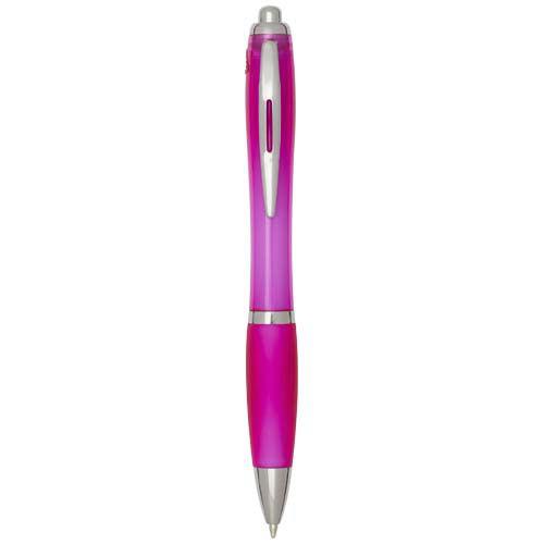 OBG.PUB - Stylo bille pratique en plastique recyclé Raomis Rose Stylo bille pratique en plastique recyclé Raomis Rose