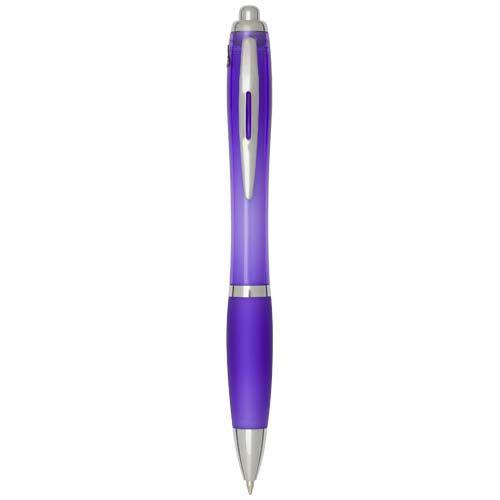 OBG.PUB - Stylo bille pratique en plastique recyclé Raomis Violet Stylo bille pratique en plastique recyclé Raomis Violet