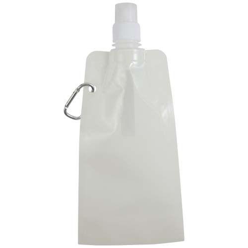 OBG.PUB - Gourde pliable 480 ml en plastique PP Flovix Blanc Gourde pliable 480 ml en plastique PP Flovix Blanc
