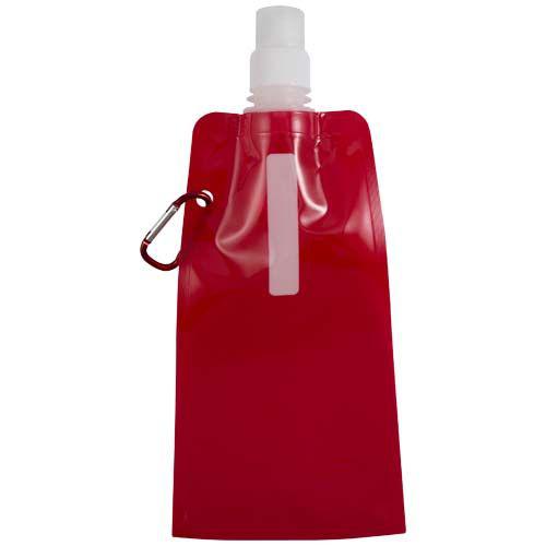 OBG.PUB - Gourde pliable 480 ml en plastique PP Flovix Rouge Gourde pliable 480 ml en plastique PP Flovix Rouge
