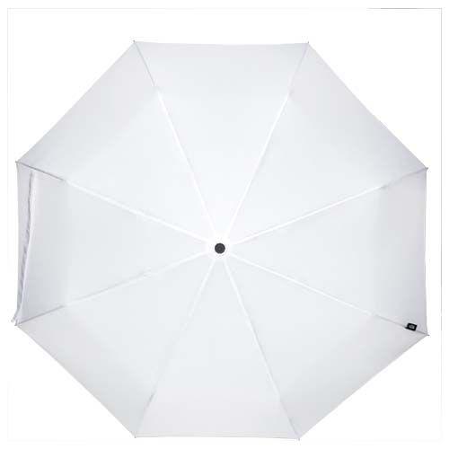 Parapluie pliable robuste en RPET Velmo Blanc