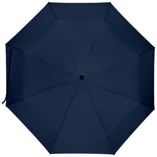 Parapluie pliable robuste en RPET Velmo Bleu marine