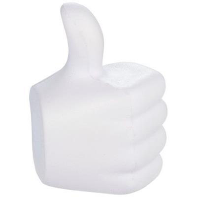 Pouce levé anti stress en plastique PU Plarcy Blanc