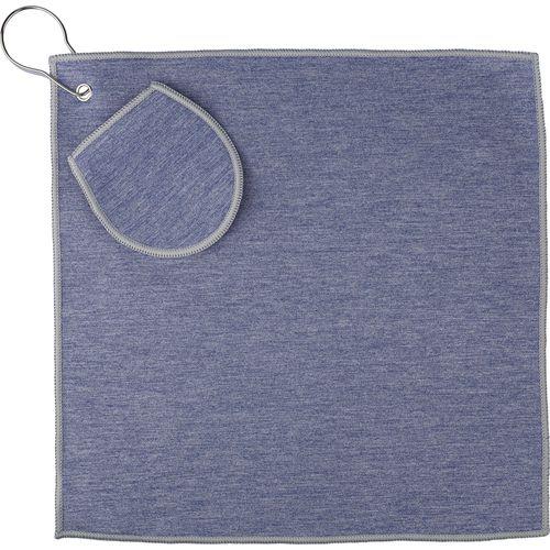 Serviette de Golf en rPET avec Poche Veldri Bleu