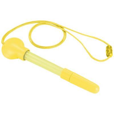OBG.PUB - Stylo à bulles avec cordon en matière ABS Bulby Jaune Stylo à bulles avec cordon en matière ABS Bulby Jaune