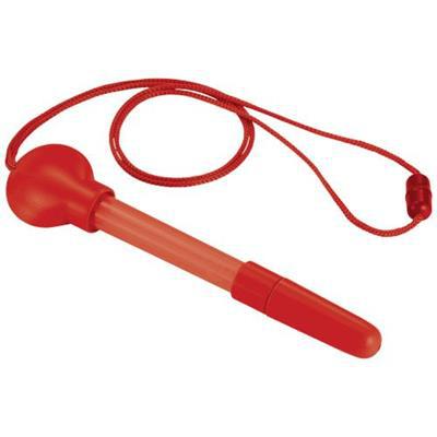OBG.PUB - Stylo à bulles avec cordon en matière ABS Bulby Rouge Stylo à bulles avec cordon en matière ABS Bulby Rouge