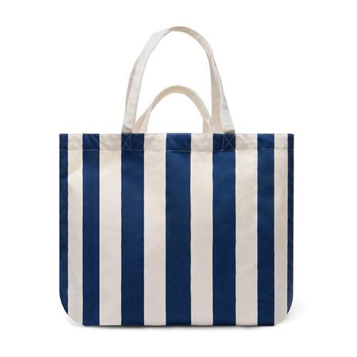 Sac de Plage en coton recyclé robuste et durable Veloa Bleu marine