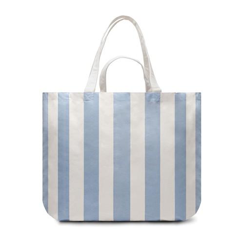 Sac de Plage en coton recyclé robuste et durable Veloa Bleu