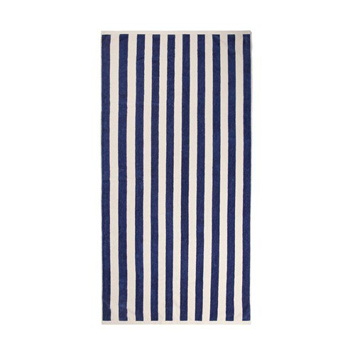 OBG.PUB - Serviette de plage en coton recyclé durable Lagova Bleu marine Serviette de plage en coton recyclé durable Lagova Bleu marine