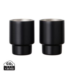 OBG.PUB - Set 2 tasses en acier inox recyclé avec Design Zeram Set 2 tasses en acier inox recyclé avec Design Zeram