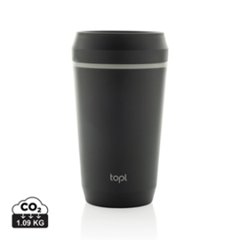 OBG.PUB - Mug 354 ml avec couvercle en plastique PP recyclé Torvel Mug 354 ml avec couvercle en plastique PP recyclé Torvel