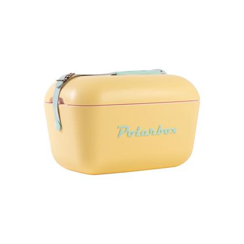 Glacière isotherme 12L au style vintage Frelva Jaune