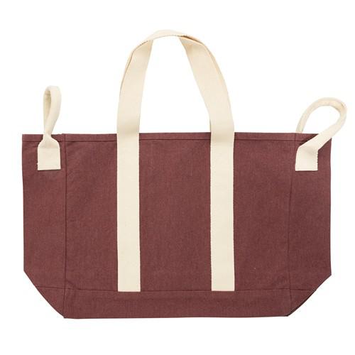 OBG.PUB - Sac de plage robuste en toile recyclée Velao Sépia Sac de plage robuste en toile recyclée Velao Sépia