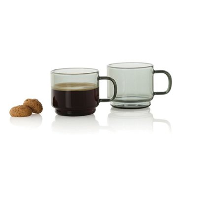 OBG.PUB - Tasses expresso 70ml en verre Lot de 2 Brevo Tasses expresso 70ml en verre Lot de 2 Brevo
