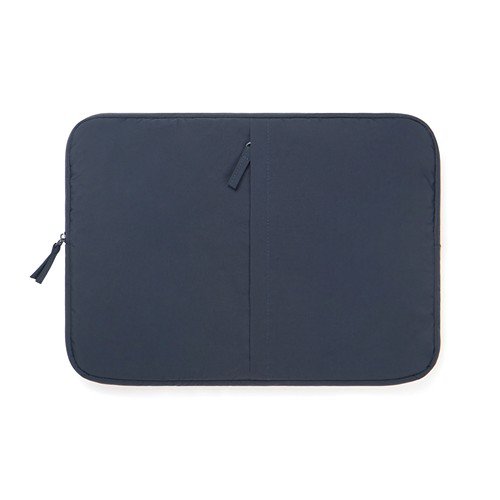 Housse pour ordinateur portable en PET recyclé Zelkay Bleu marine