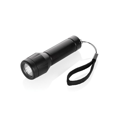 OBG.PUB - Lampe torche rechargeable USB éco-responsable Velox Noir Lampe torche rechargeable USB éco-responsable Velox Noir