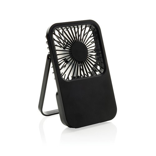 Ventilateur de bureau en plastique ABS recyclé Yogos Noir