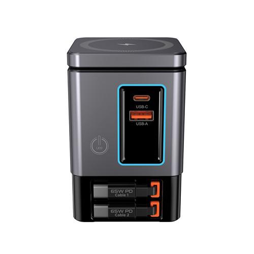 Station de charge puissante de 105W en PC Vielec Gris