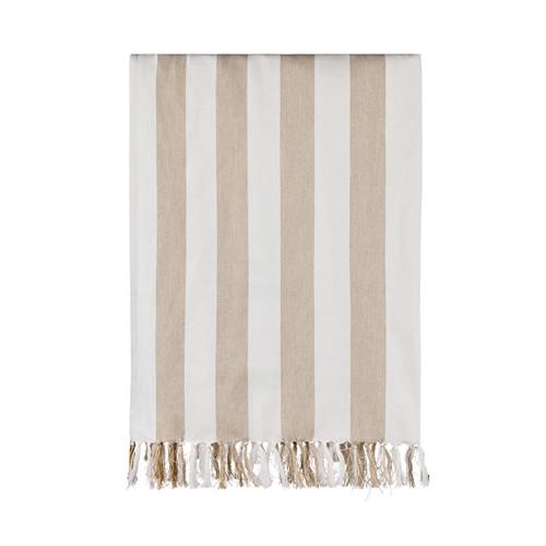 OBG.PUB - Serviette Hammam XXL en coton recyclé Velkos Beige Serviette Hammam XXL en coton recyclé Velkos Beige