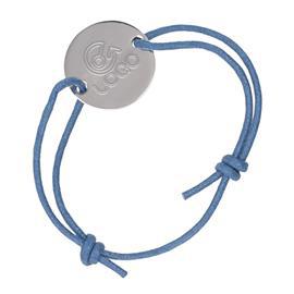 Bracelet cordon avec jeton en métal Wish