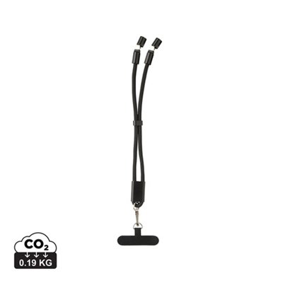 Bracelet câble support téléphone 60W en rPET Loriva