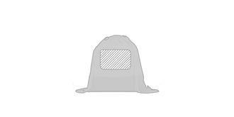 Sac type sac-à-dos 100% coton Suibil - Marquage Verso