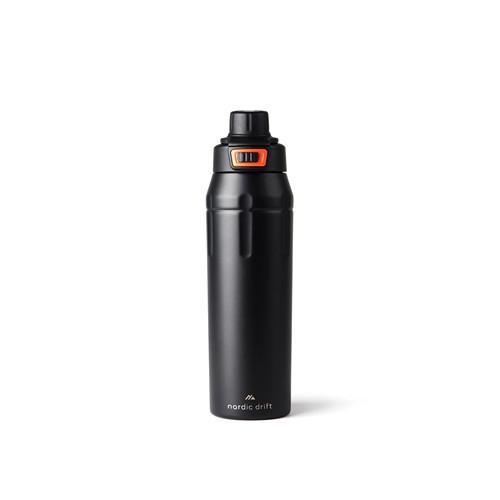 Gourde de Sport Isotherme en Acier inox recyclé Vrelko Noir